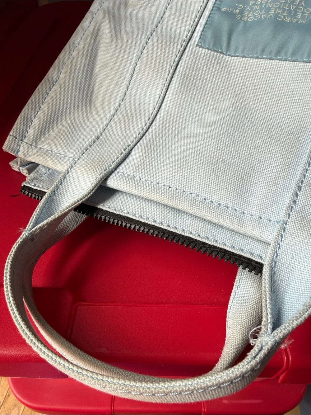 Marc Jacobs Pale Blue Canvas Jacket used